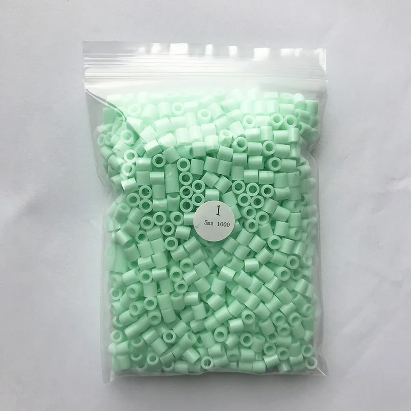 1000 Beads/Bag 5mm Perler Artkal Beads 37 Colors Available Material Bag DIY Cartoon Making Tube Colorful Beads Educational Toys