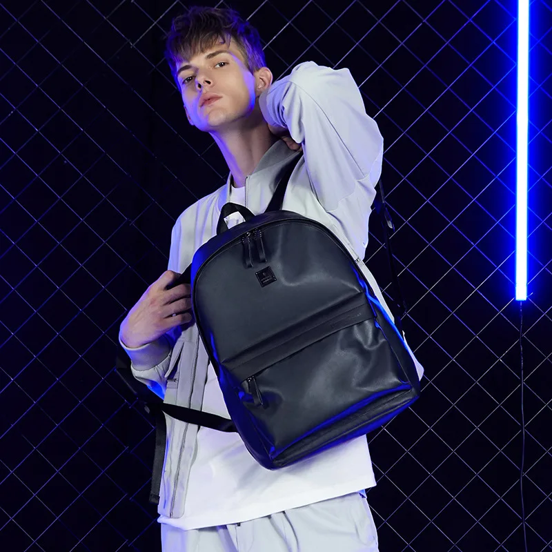 Men Backpack Male Fashion Computer Laptop Bag Travel School College Bookbag New Satchel Cute Brand PU 16inch | Багаж и сумки