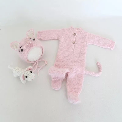 Hat Doll Rompers Реквизит для фотосъемки новорожденных с героями мультфильмов на тему свинок ведро для маленьких мальчиков и девочек шляпа для фотосессии позирующая корзина реквизит bebe foto Shoot аксессуары - Цвет: Hat Doll Rompers