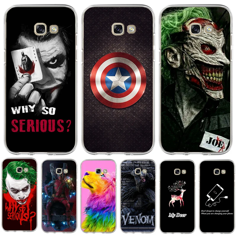 Joker venom For Samsung Galaxy A3 A5 A7 A8 2016 J3 J5 J7 J2 2017 2018 Prime EU Phone Case back cover Soft TPU Silicone coque |