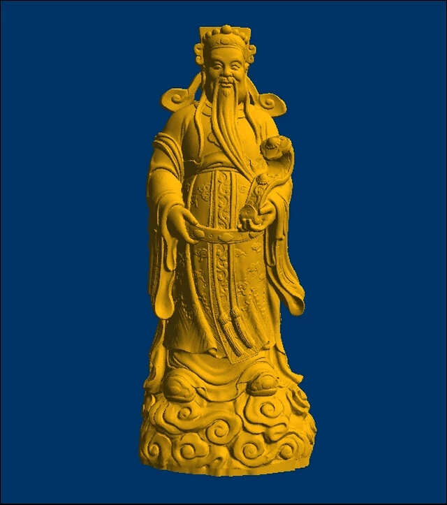 3D модель STL CNC компьютерная резьба рельефная скульптура китайская Bodhisattva 1|Фрезы