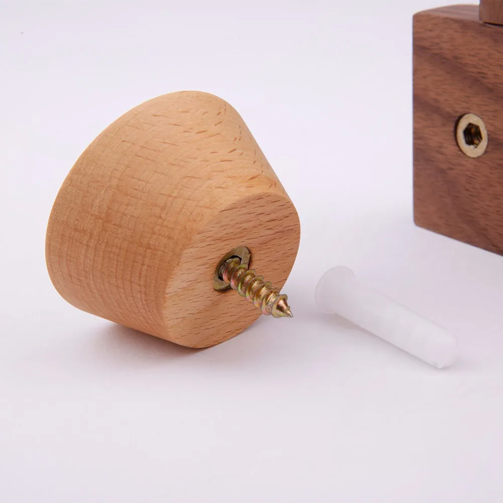 1 шт. деревянный настенный крючок для пальто настенное крепление DIY Украшение