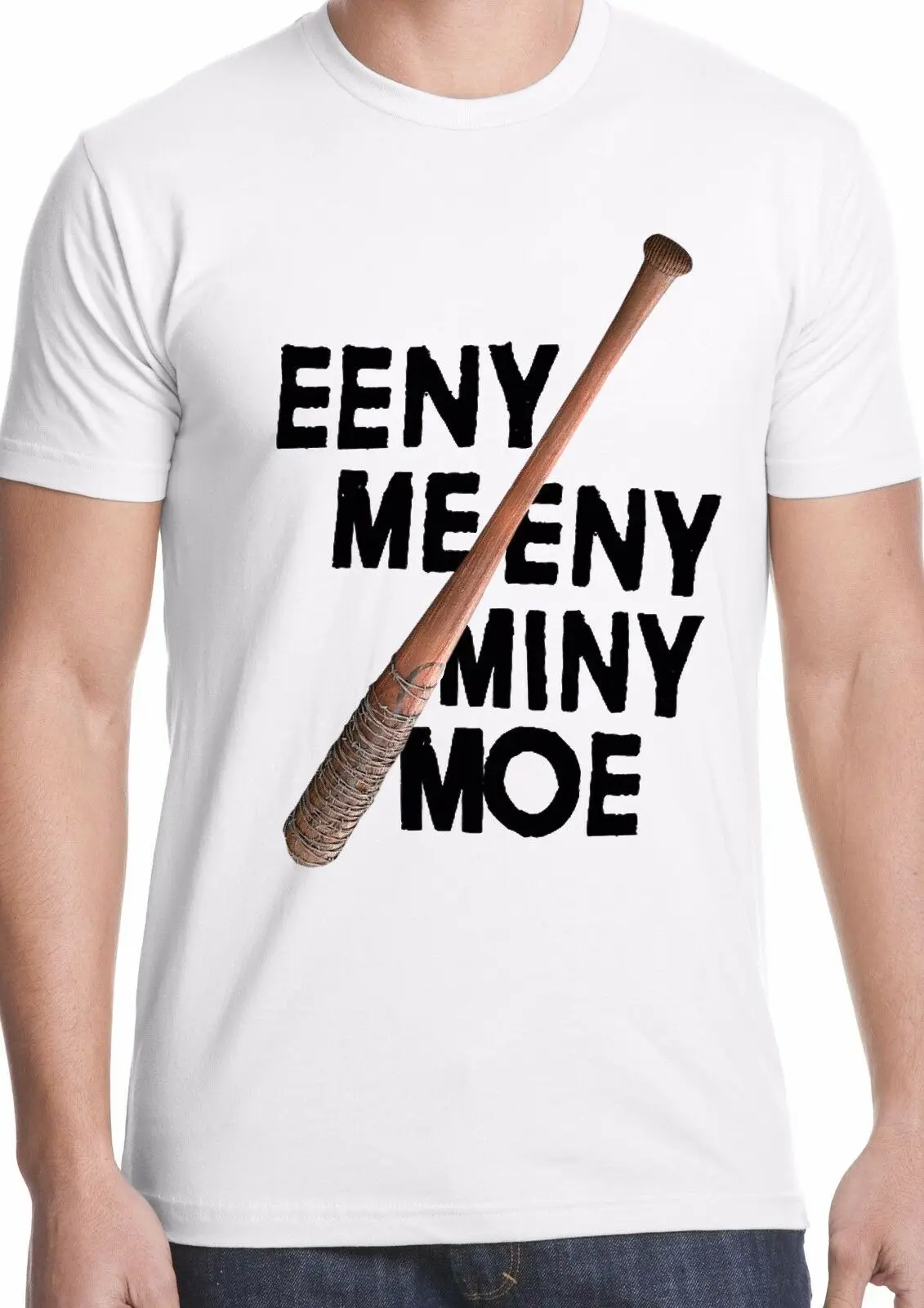 Футболка Negan с надписью primark walking dead Lucile eeny meeny miny twd fan gift|Мужские футболки| |