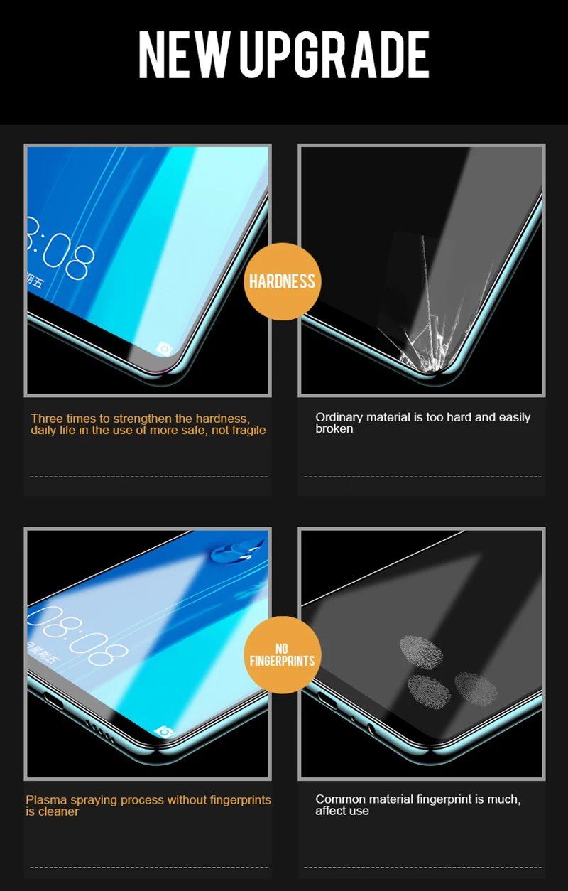 2 шт. полное закаленное стекло для HuaWei Nova 3 3i Nova3 4 5 Nova4 Nova 5 pro защитное стекло Передняя пленка протектор на 9h