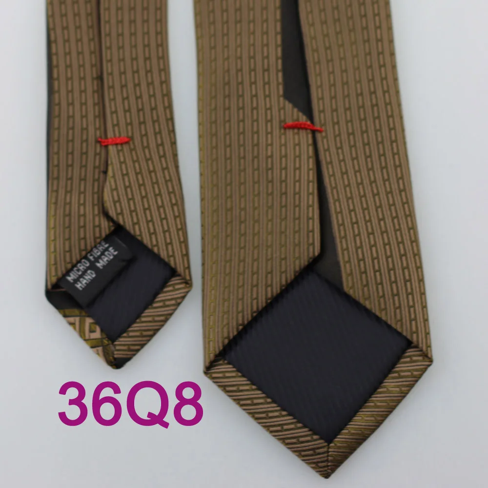 Галстуки YIBEI Coachella черный коричневый галстук тонкий с полосатыми краями галстуки