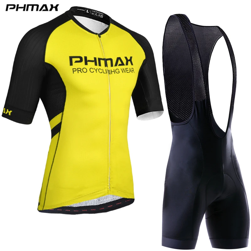 Bib Cycling Set 03 PHMAX одежда для велоспорта, комплекты для велоспорта, Италия, кремниевые захваты на руку, велосипедная форма, набор для велоспорта, набор для велоспорта, MTB, одежда для мужчин - Цвет: Bib Cycling Set 03
