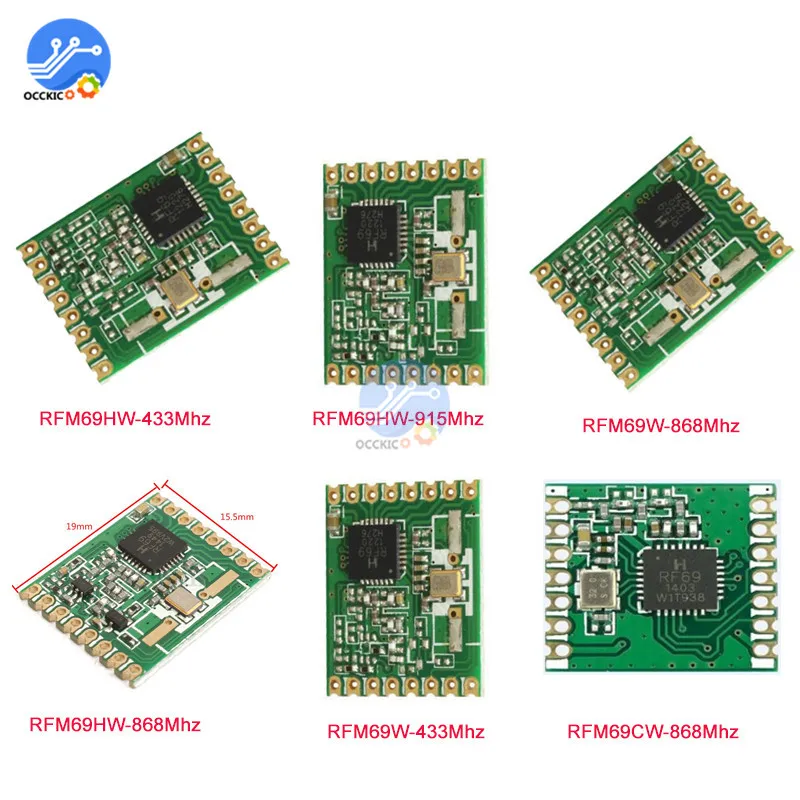 RFM69HW 433 МГц 915 RFM69CW 868 плата приемника HopeRF FSK беспроводной трансивер интерфейс SPI