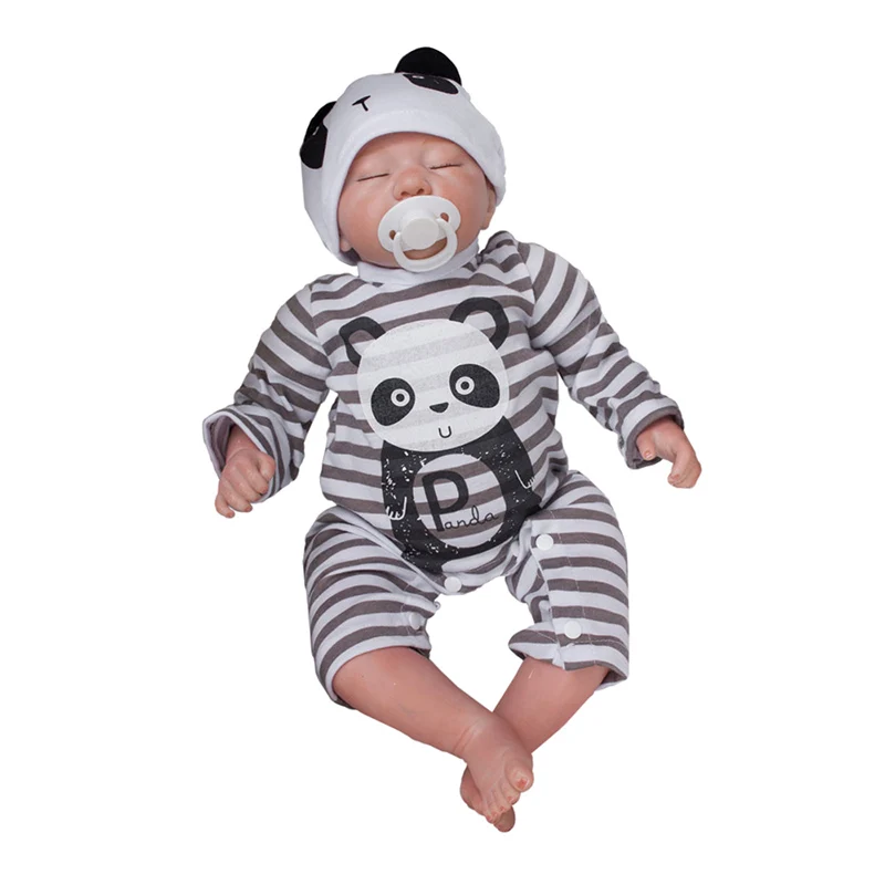 20 &quotКукла новорожденная панда Девочка милая кукла Ручная работа силиконовая