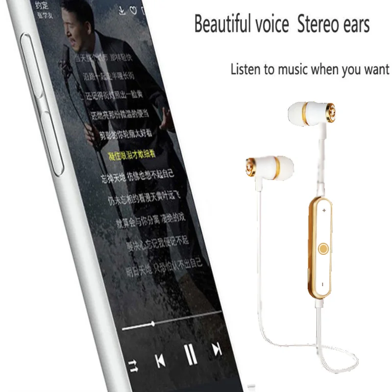 S6 спортивные беспроводные наушники Bluetooth бас стерео гарнитура вкладыши с защитой