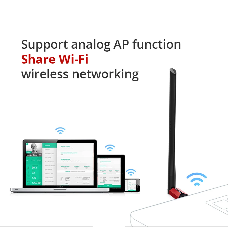TP Link TL WN726N беспроводной Wifi USB адаптер 150 Мбит/с высокая степень усиления