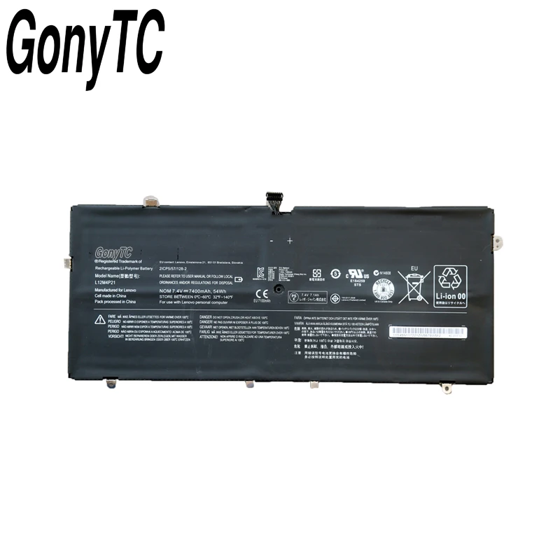 54Wh 7400 мА/ч, 7,4 в натуральная L12M4P21 L13S4P21 Батарея для lenovo Yoga 2 Pro 1" 121500156 2ICP5/57/128-2 2CP5/57/123-2 Original - Цвет: Black
