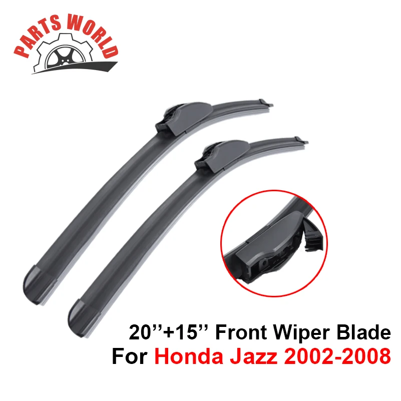 Комбинированные резиновые передние и задние щетки стеклоочистителя для Honda Jazz