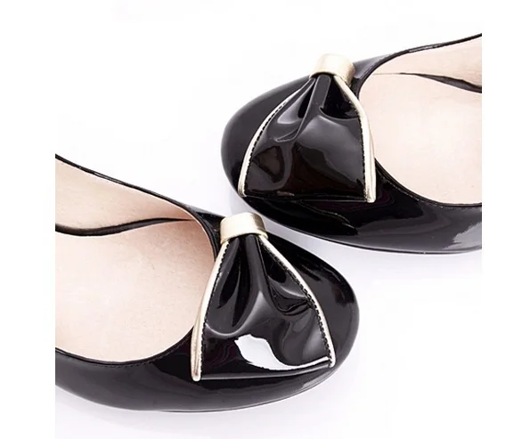 Женские пикантные элегантные туфли ручной работы с бантом Большие размеры (4-15)