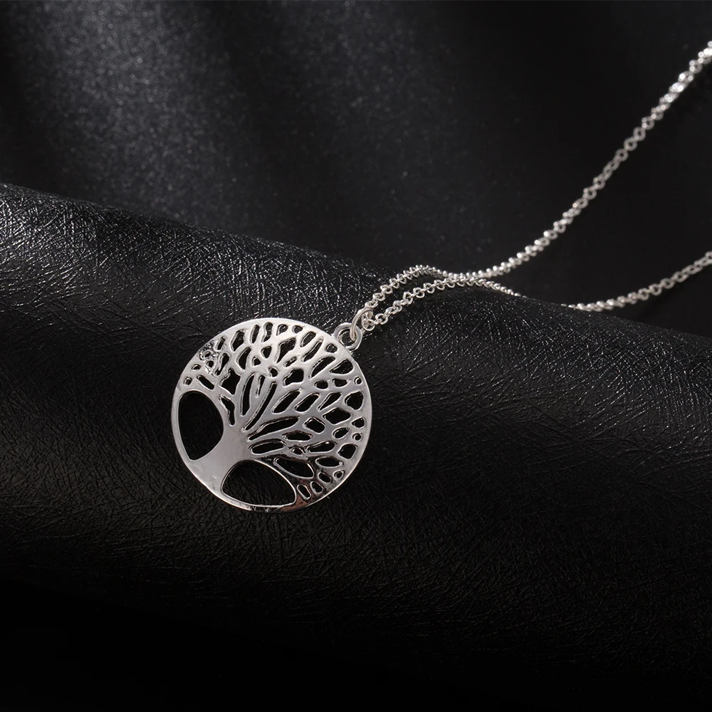 FAMSHIN 2017 подвеска с деревом жизни цепочки и ожерелья Винтаж полые дерево