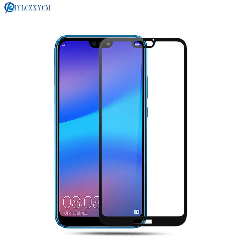KIYLCZXYCM для huawei P20 Lite 9 H жесткий 2.5D Arc край Полный Экран защиты закаленное Стекло