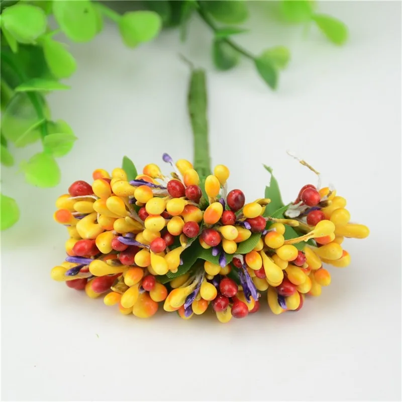 10 шт./лот искусственный цветок Bacca Stamen для свадебного украшения DIY ВЕНОК