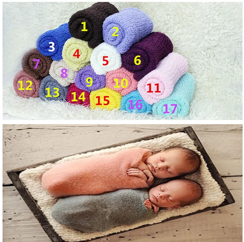 35*150cm Stretch Knit Wrap Newborn Photography Props Baby Kids Nubble Rayon Wraps Maternity Scarf Hammock Swaddlings Women Shawl