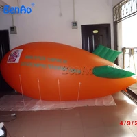BL05 BENAO Crazy Price PVC 13ft 4m inflatable helium airshipblimpairplanezeppelin with tail Free Shipping