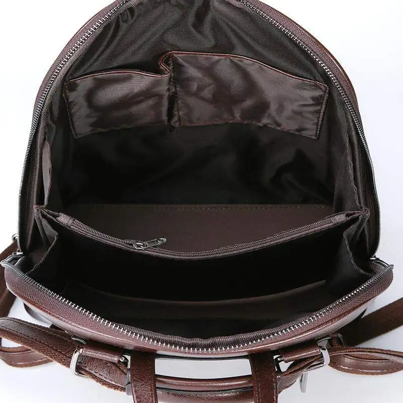 Винтаж чёрный Коричневый женский рюкзак Для женщин кожаный mochila mujer повседневная