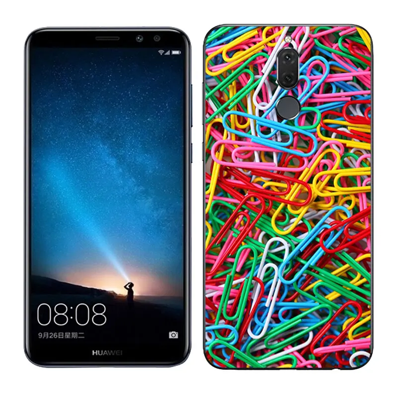 Мягкий силиконовый чехол 5 9 дюйма для Huawei Nova 2i блестящий телефона Mate 10 Lite / nova Maimang 6