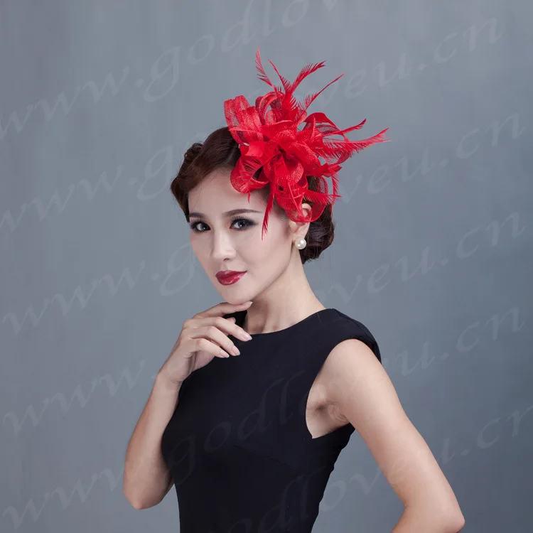 Женская льняная шляпа sinamay ручная работа высокое качество Повседневные Головные