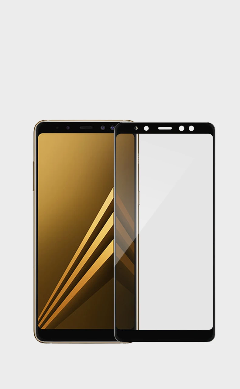 Защитное стекло для samsung Galaxy A8 Plus, полное покрытие, армированное закаленное стекло для samsung A6 Plus, защитная пленка
