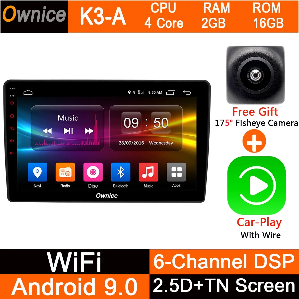 K3-A-CarPlay 10," ips 1024*600 2.5D ips Android 9,0 8 ядерный автомобильный стерео gps Navi Радио плеер для Jeep Grand Cherokee 2008- CarPlay DSP - Цвет: K3-A-CarPlay