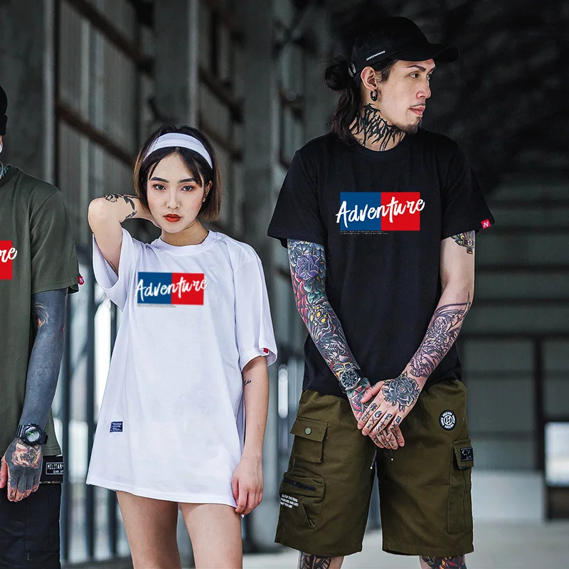 2019 летняя белая рубашка Harajuku футболка Для мужчин Уличная хлопковая Футболка