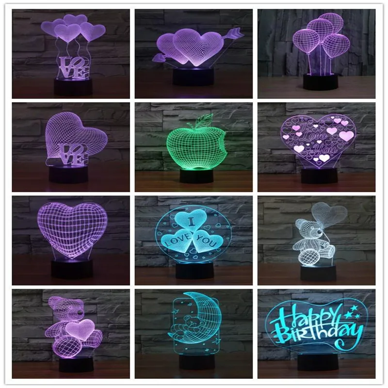 Основа светодиодной лампы RGB s для 3D иллюзионной 4 мм акриловая световая панель с