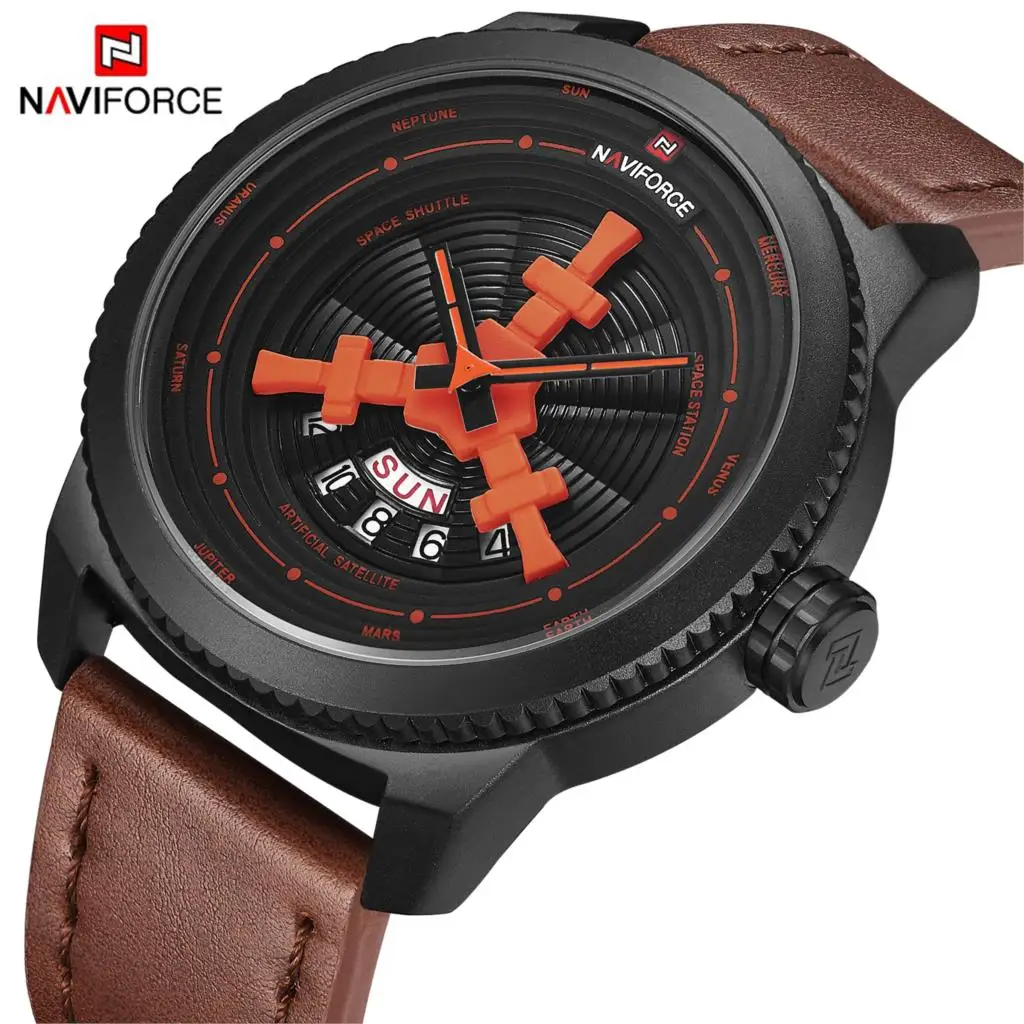Новинка 2020 Брендовые Часы NAVIFORCE мужские Модные Повседневные спортивные часы с
