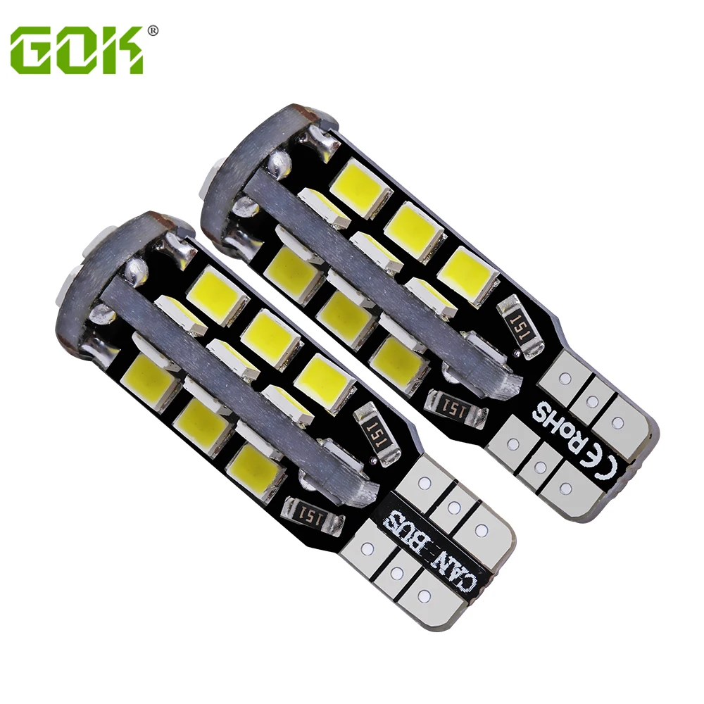 Оптовая Продажа T10 27smd Led W5W t10 Canbus Smd Light w5w led 194 27led 2835 smd лампа без Obc ошибок 50