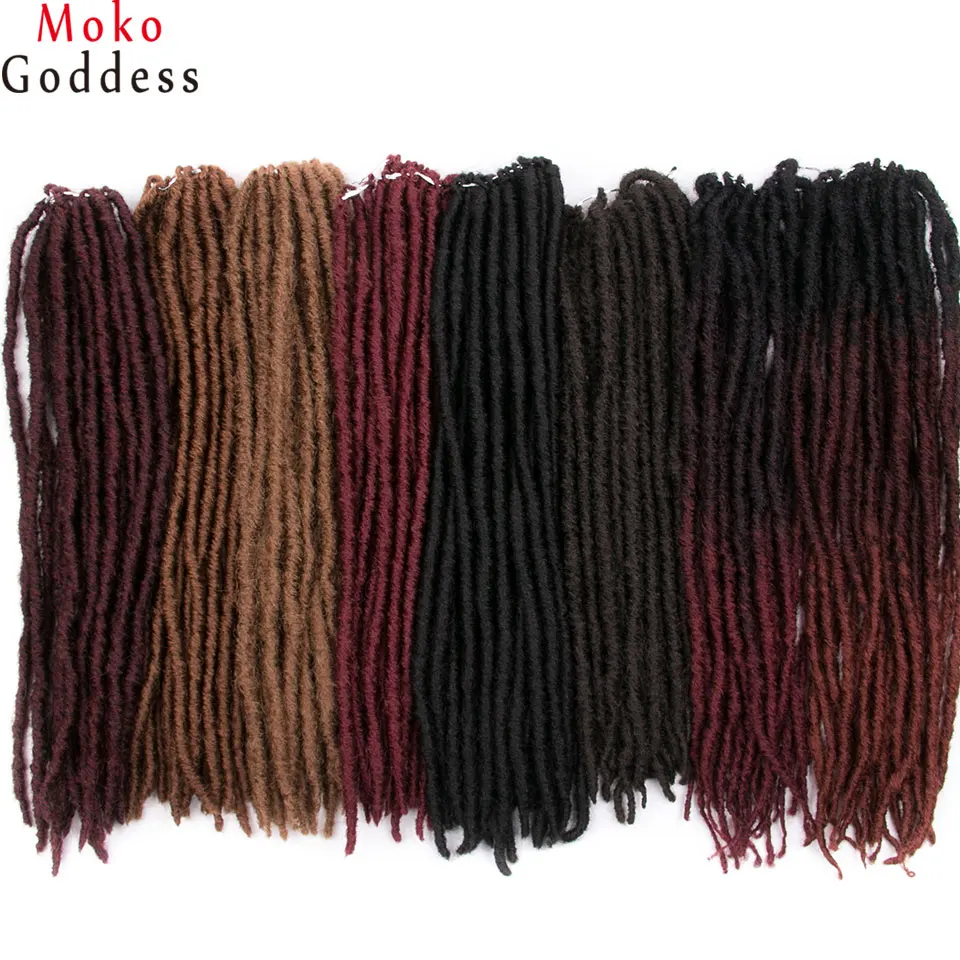 MokoGoddess 18 InchSynthetic плетение пряди волос термостойкие волокно Jumbo искусственные
