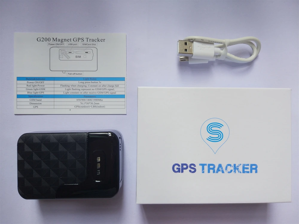 Беспроводной автомобильный GPS трекер G200 супер магнит водонепроницаемый автомобиль GPRS локатор устройство 60 дней в режиме ожидания в режиме реального времени онлайн приложение отслеживания