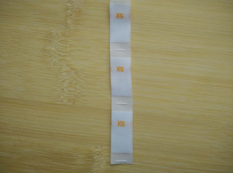 100 шт. Дамасские этикетки для рубашки/платья размеры XS S M L XL 28 30 32 34 36 38 | Дом и сад