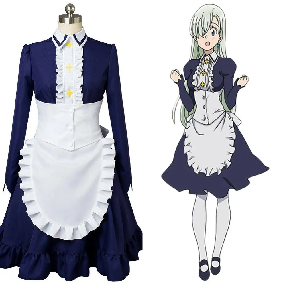 The Seven Deadly Sins Nanatsu no Taizai 2 Elizabeth Liones косплей костюм платье Хэллоуин вечерние костюмы