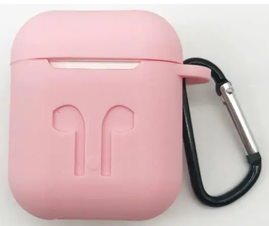 Силиконовый чехол, чехол с карабином, брелок для Apple AirPods Air Pods, беспроводные наушники, аксессуары, чехол - Цвет: 4