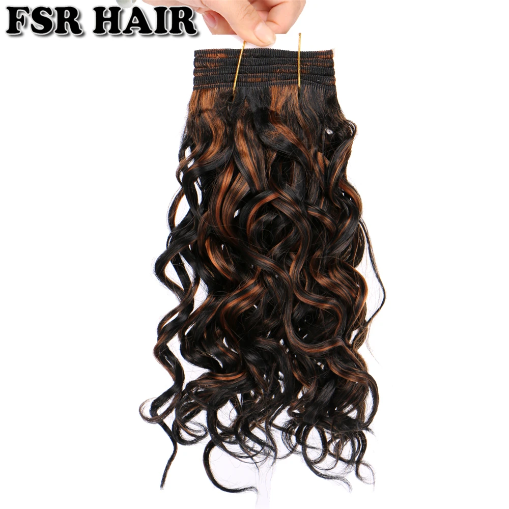 8&quot-20&quot P4/30 color double Weft wavy Hair 100g/pcs Bohemian hair bundles synthetic Extensions for women | Шиньоны и парики