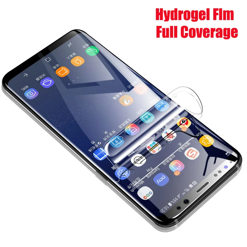 3D Screen Protector For Samsung Galaxy S10 S9 S8 S7 S6 Edge Plus Full Cover Soft Hydrogel Film Note 9 8 Not glass | Мобильные