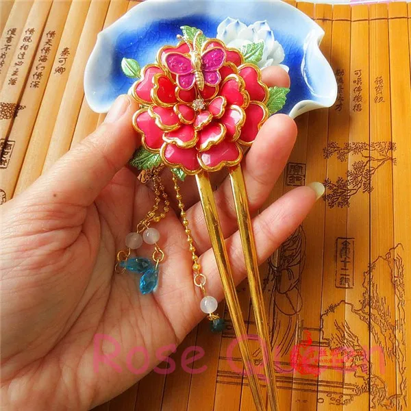 Медная заколка для волос ручной работы косплея аниме Akatsuki no Yona Шпилька ушей