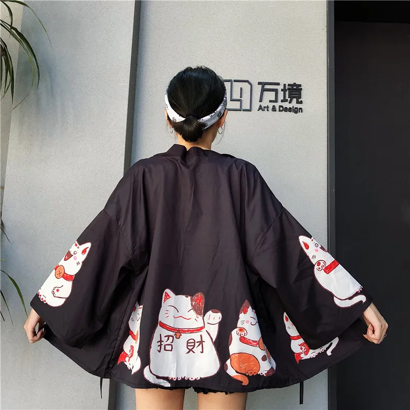 Японские наряды кимоно кардиган для женщин юката женское китайское harajuku kawaii