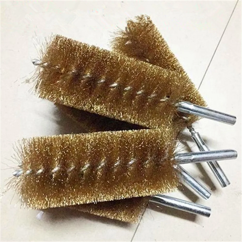 

2 Pcs 50mm Brush Dia Copper Wire Pipe Tube Cleaning Chimney Brushs