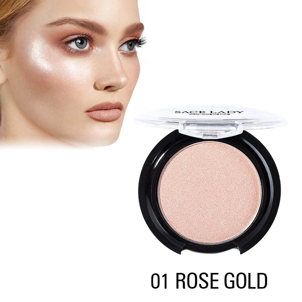 SACE LADY хайлайтер пудра для лица Iluminator макияж профессиональный блеск палитра комплект для макияжа с эффектом свечения осветить уход TSLM1 - Цвет: 01