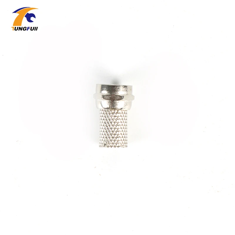 100 шт. поворот на RG6 F Тип коаксиальный кабель Разъем Вилки латунь материалов