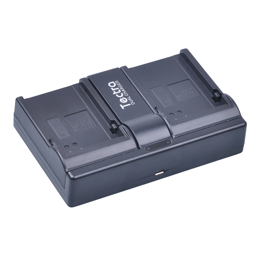 Tectra 2 шт. USB канальное зарядное устройство для Canon LP E8 LPE8 EOS 550D 600D 650D 700D Kiss X4 X5 X6i