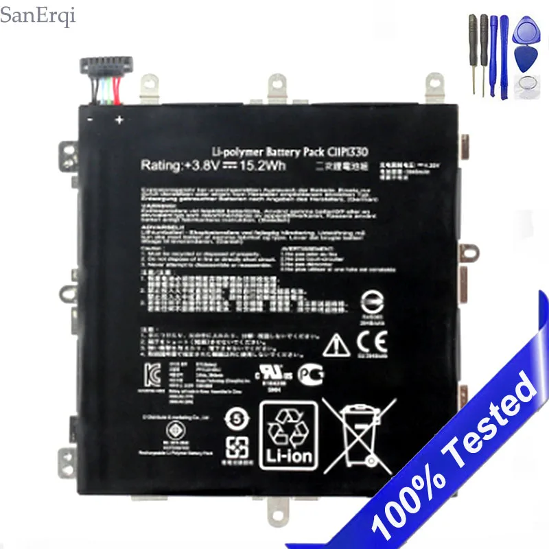 

C11P1330 For ASUS MeMO Pad 8 ME581C K015 Battery 3948mAh K01H ME8150 Batterie Bateria SanErqi