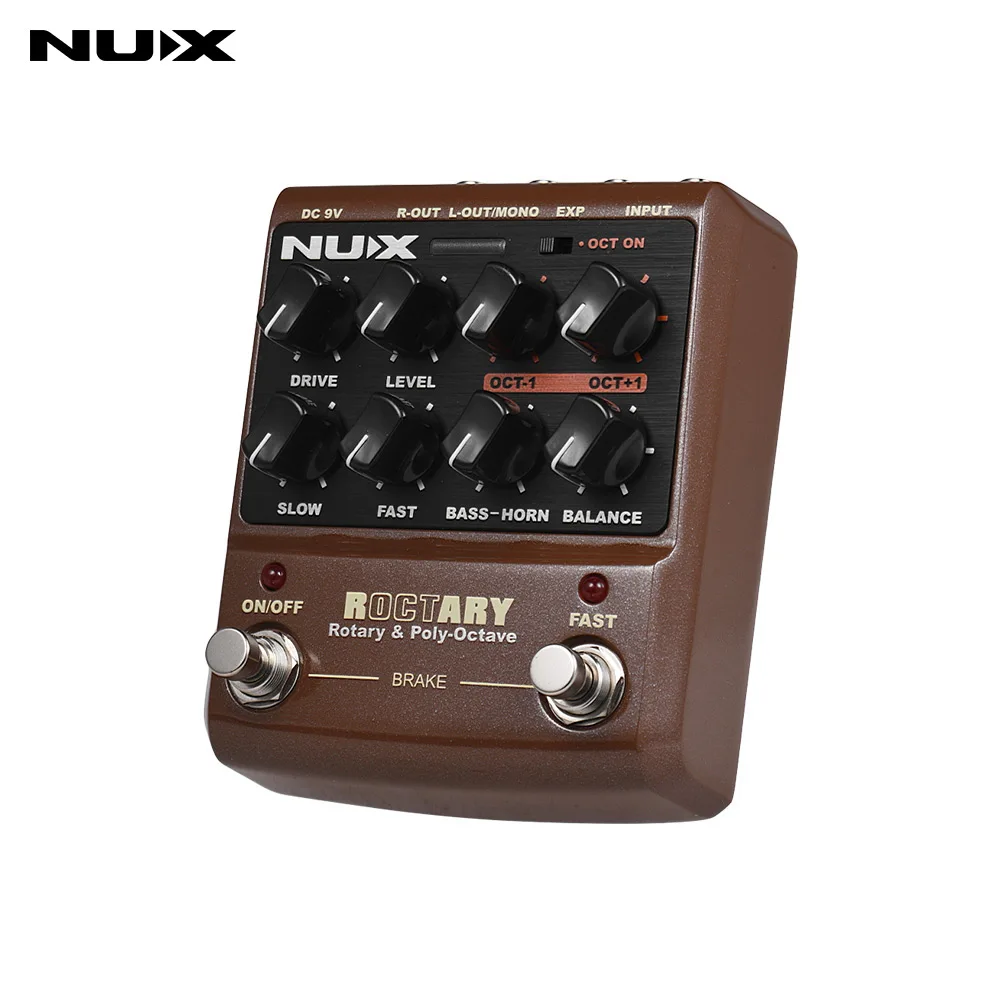 NUX rocktary FORCE 2-в-1 поворотный динамик симулятор и полифонный шкаф педаль Октава