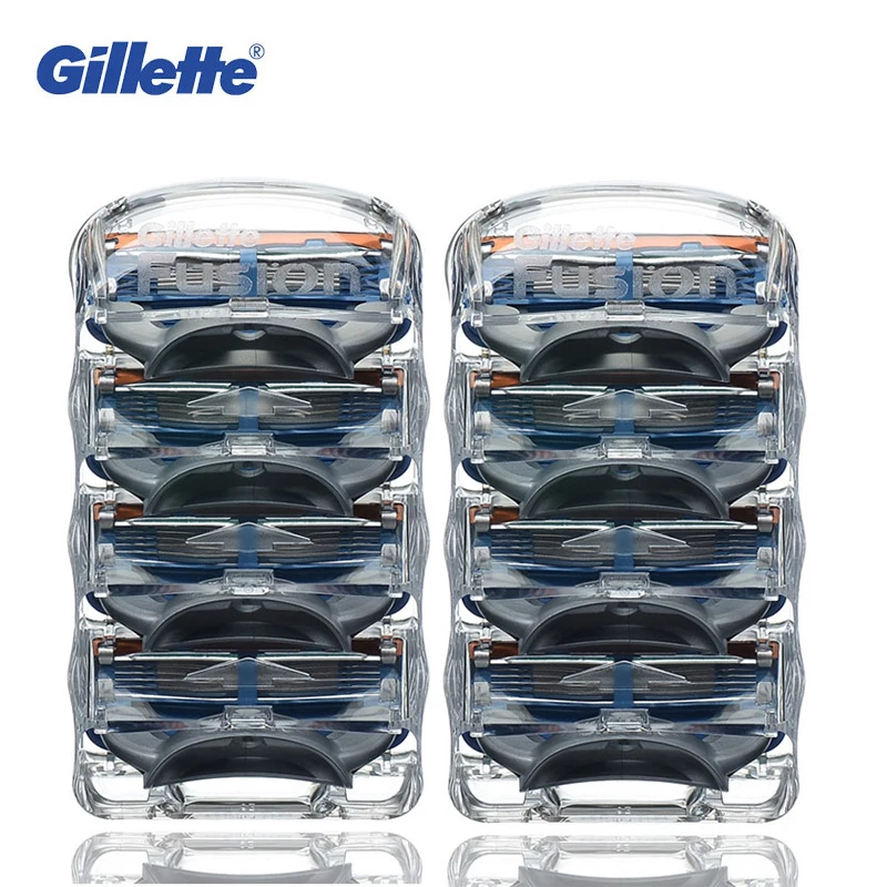 Бритвенные лезвия Gillette Fusion для мужчин 4 бритья уход за лицом фирменные бритвы