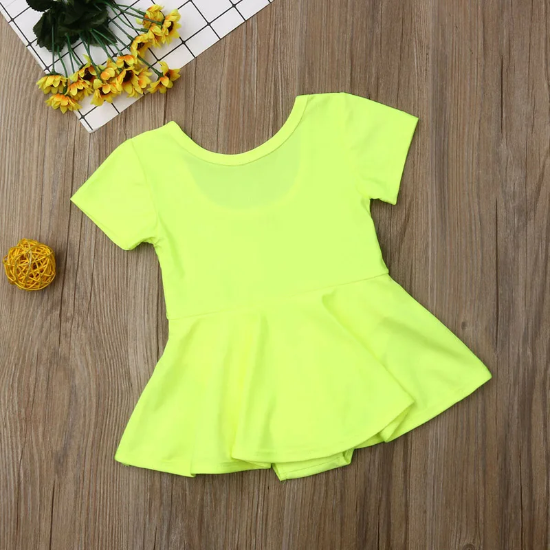 Летнее однотонное Повседневное платье-пачка с флуоресцентной флуоресценцией