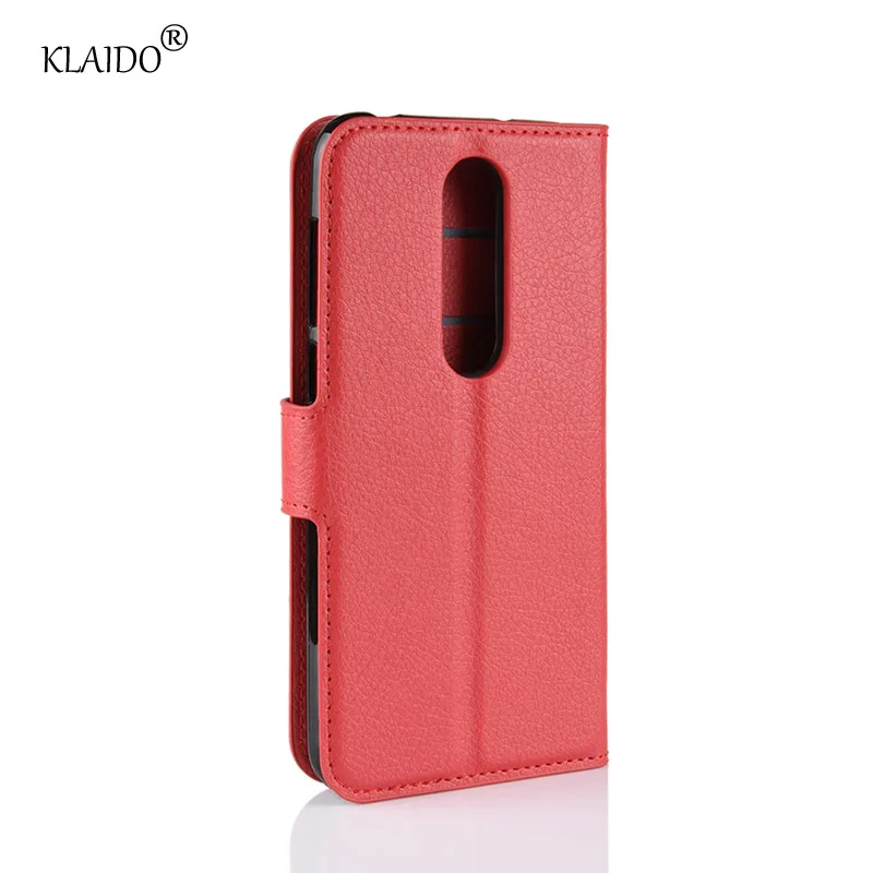 Кошелек кожаный чехол для телефона Nokia X6 слот карты PU случае KLAIDO Высокое качество