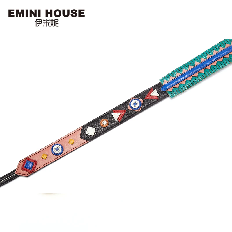 EMINI HOUSE Индийский стиль плечевой ремень оригинальный спилок женская сумка